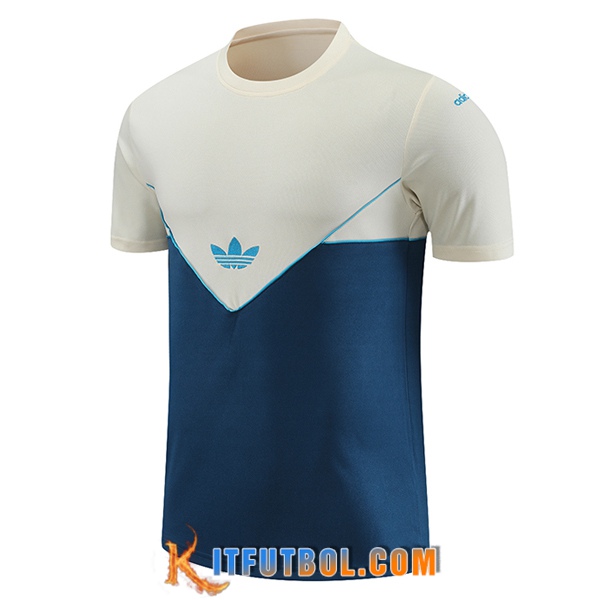 Camiseta Entrenamiento Adidas Blanco/Azul 2023/2024