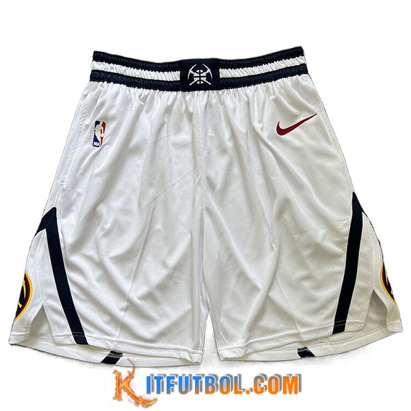 Cortos NBA Denver Nuggets 2023/24 Blanco