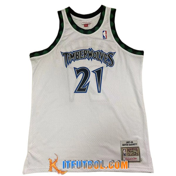 Camisetas Minnesota Timberwolves (GARNETT #21) 2023/24 Blanco