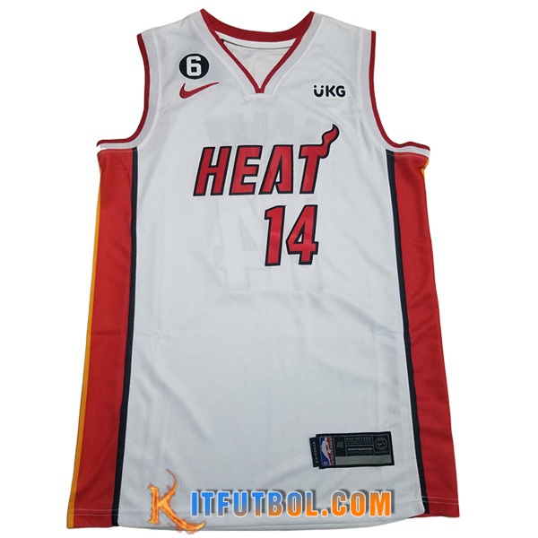 Camisetas Miami Heat (HERRO #14) 2023/24 Blanco -07