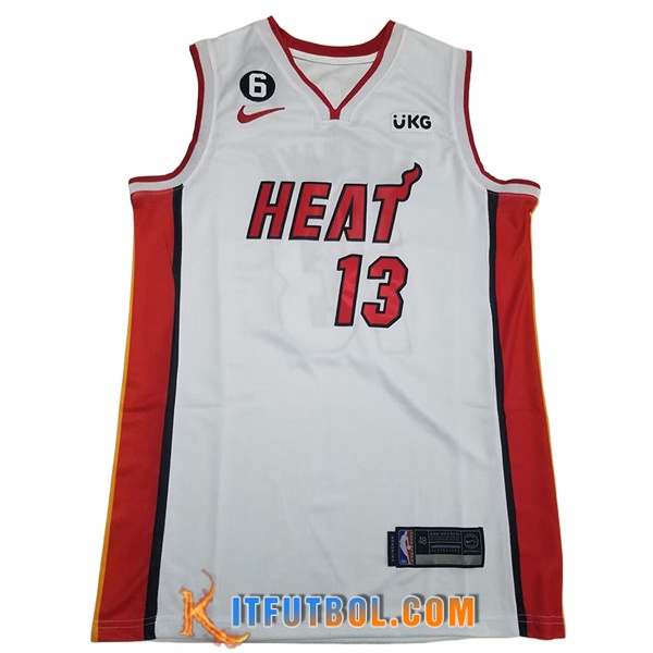 Camisetas Miami Heat (ADEBAYO #13) 2023/24 Blanco -07