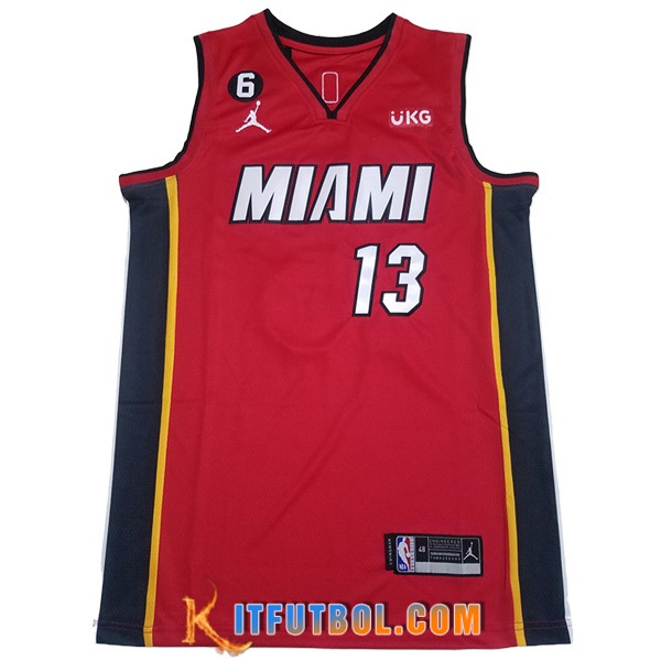 Camisetas Miami Heat (ADEBAYO #13) 2023/24 Rojo