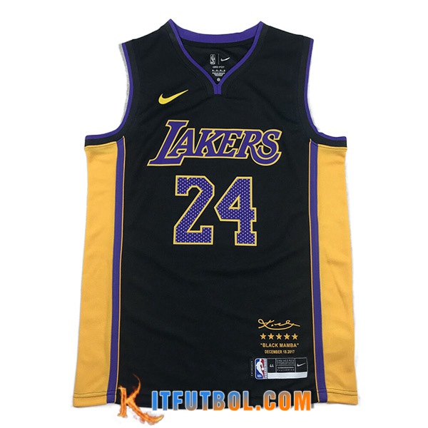 Camisetas Los Angeles Lakers (BRYANT #24) 2023/24 Negro -02