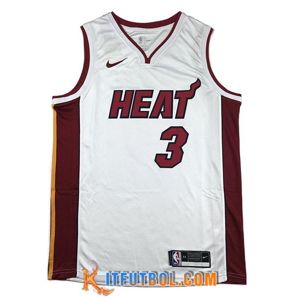 Camisetas Miami Heat (WADE #3) 2023/24 Blanco