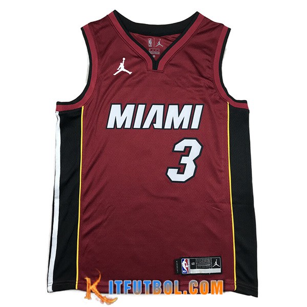 Camisetas Miami Heat (WADE #3) 2023/24 Rojo