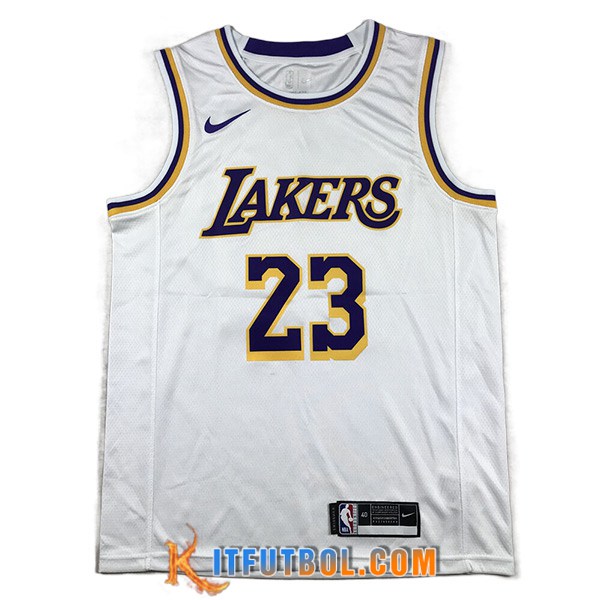 Camisetas Los Angeles Lakers (JAMES #23) 2023/24 Blanco