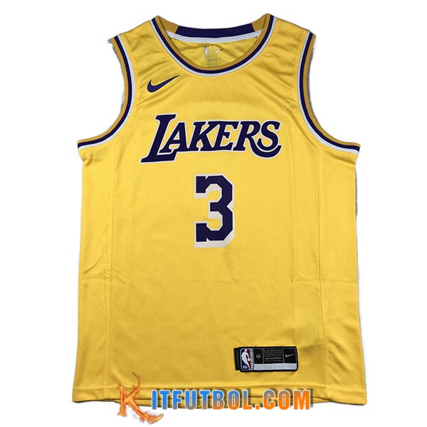 Camisetas Los Angeles Lakers (DAVIS #3) 2023/24 Amarillo