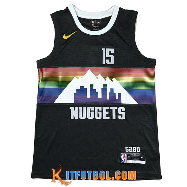 Camisetas Denver Nuggets (JOKIC #15) 2023/24 Negro -02