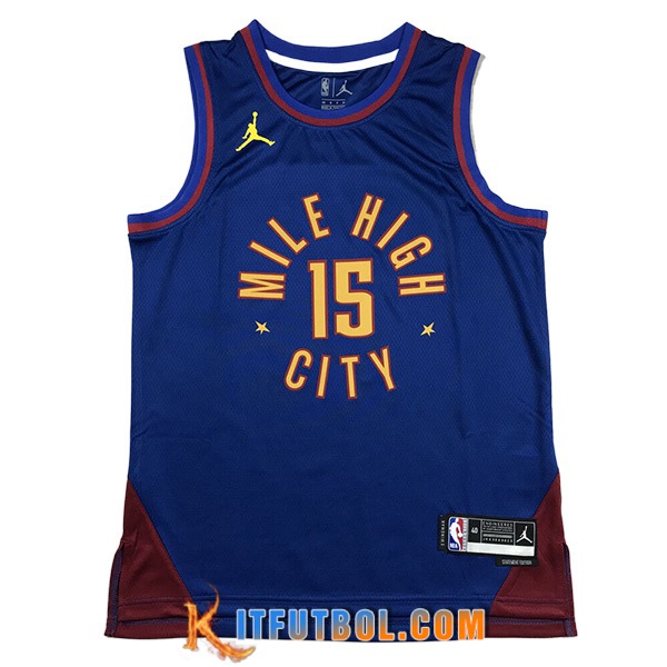 Camisetas Denver Nuggets (JOKIC #15) 2023/24 Azul -02