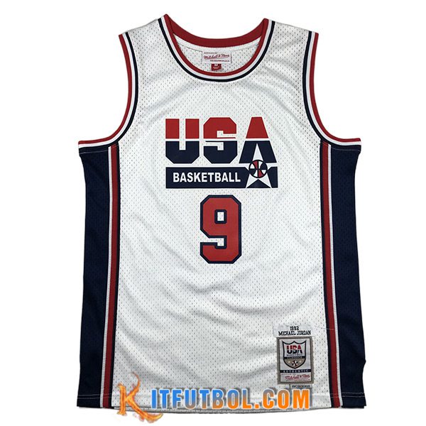 Camisetas USA (JORDAN #9) 2023/24 Blanco