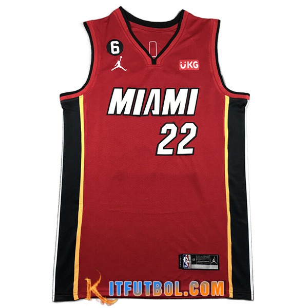 Camisetas Miami Heat (BUTLER #22) 2023/24 Rojo -03