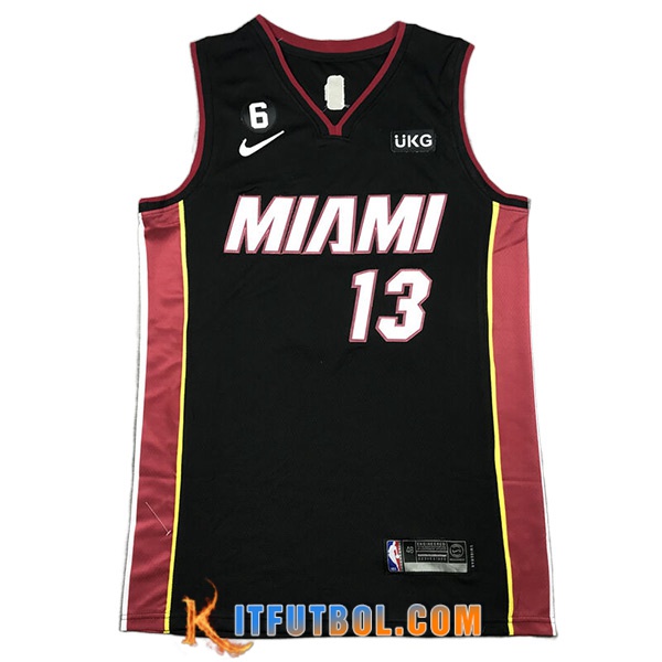 Camisetas Miami Heat (ADEBAYO #13) 2023/24 Negro -03
