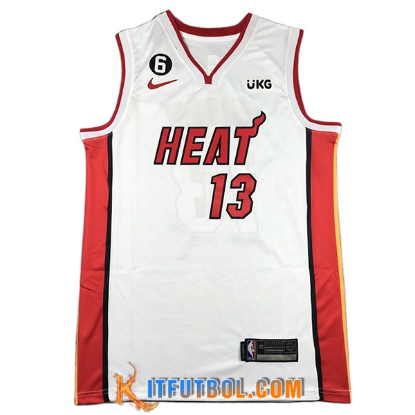 Camisetas Miami Heat (ADEBAYO #13) 2023/24 Blanco -04