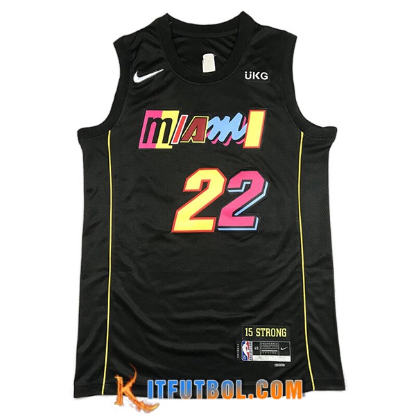 Camisetas Miami Heat (BUTLER #22) 2023/24 Negro -02