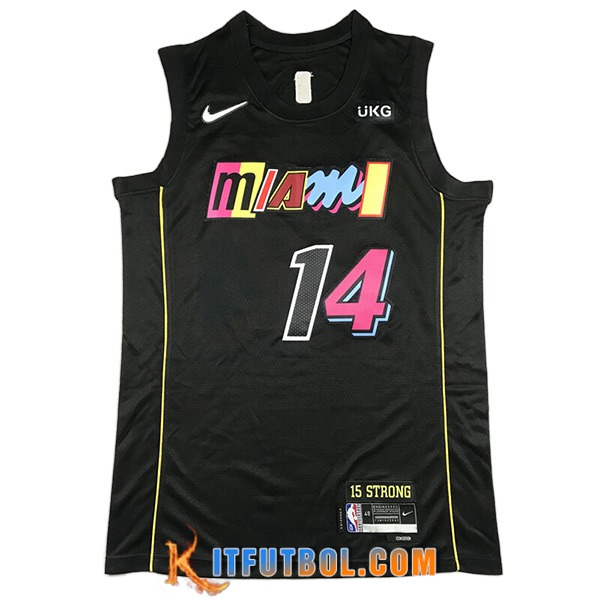 Camisetas Miami Heat (HERRO #14) 2023/24 Negro -02