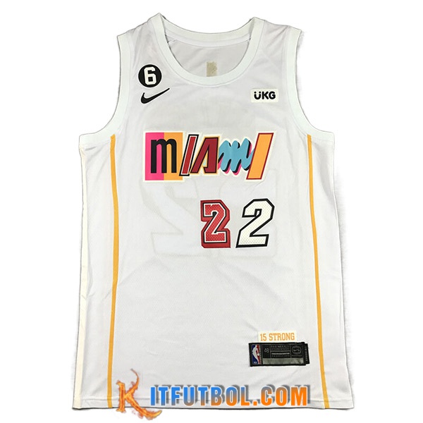Camisetas Miami Heat (BUTLER #22) 2023/24 Blanco -04