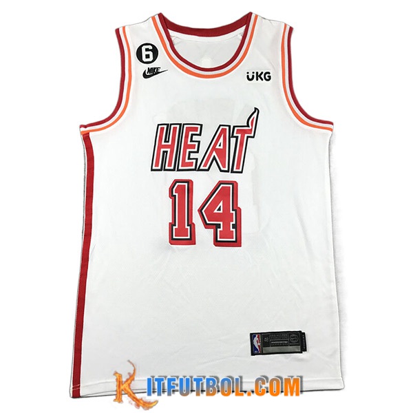 Camisetas Miami Heat (HERRO #14) 2023/24 Blanco -03