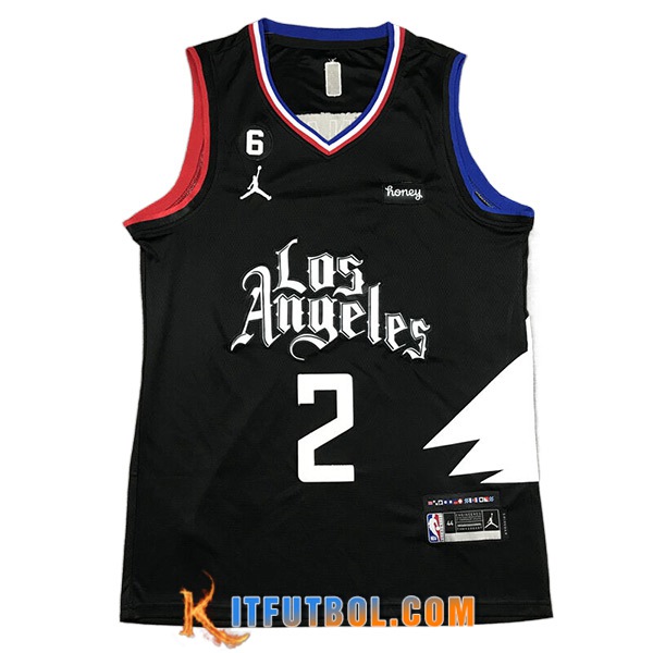 Camisetas Los Angeles Clippers (LEONARD #2) 2023/24 Negro