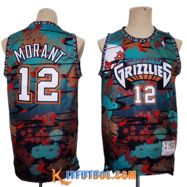 Camisetas Memphis Grizzlies (MORANT #12) 2023/24 Verde/Rojo