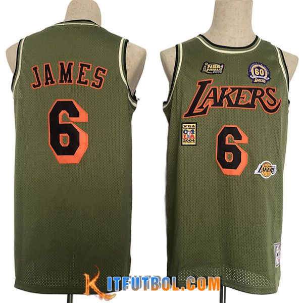 Camisetas Los Angeles Lakers (JAMES #6) 2023/24 Marrón