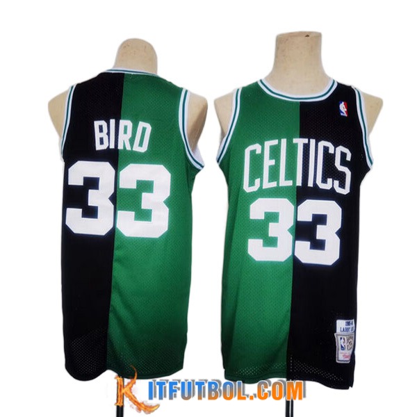 Camisetas Boston Celtics (BIRD #33) 2023/24 Negro/Verde