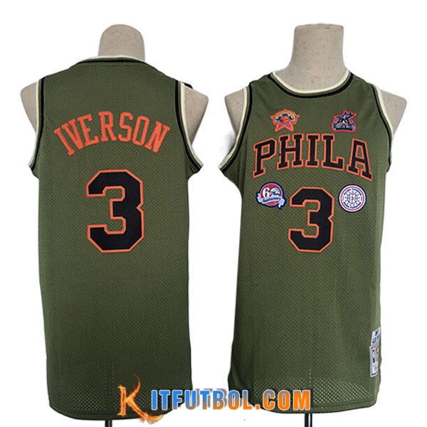 Camisetas Philadelphia 76ers (IVERSON #3) 2023/24 Marrón