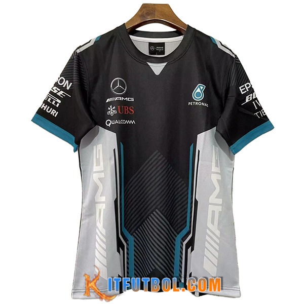 Camiseta de manga corta F1 Mercedes Benz Team Negro/Gris 2023