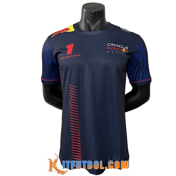 Camiseta de manga corta F1 RedBull Racing Team Azul marino 2023 -04