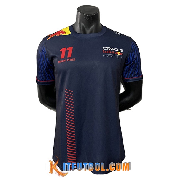 Camiseta de manga corta F1 RedBull Racing Team Azul marino 2023 -03