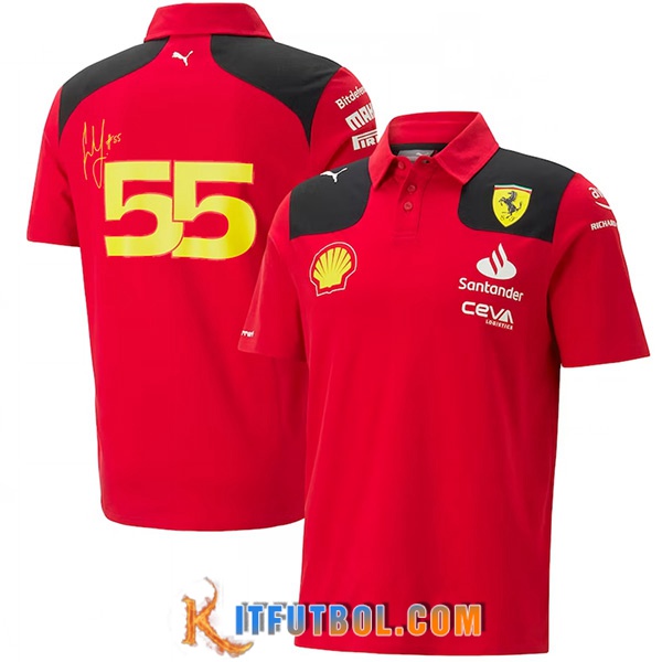 Polo F1 Scuderia Ferrari Team Rojo 2023 -02