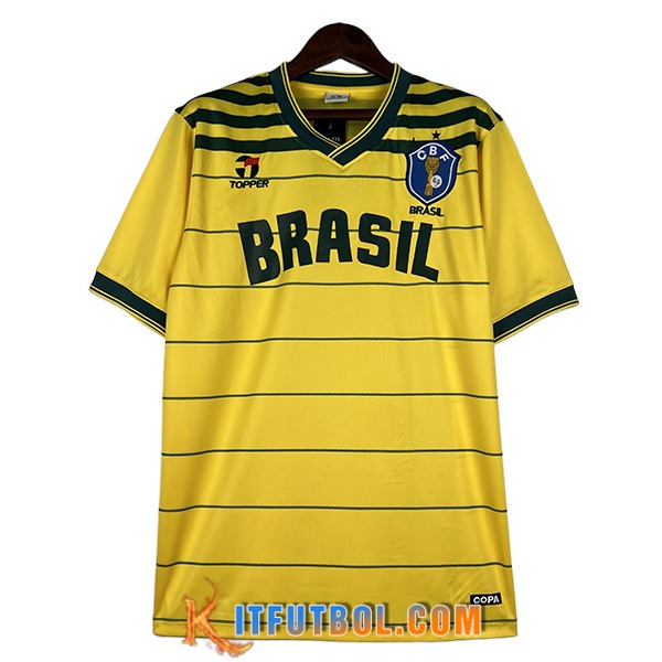 Camisetas De Futbol Brasil Retro Primera 1984