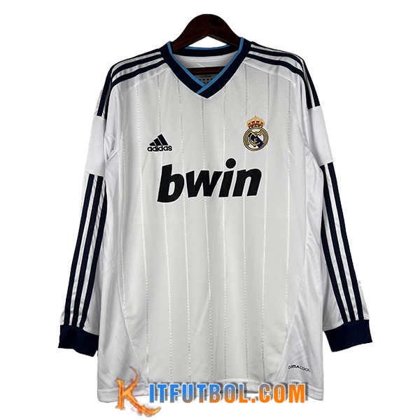 Camisetas De Futbol Real Madrid Retro Primera Manga Largas 2012/2013