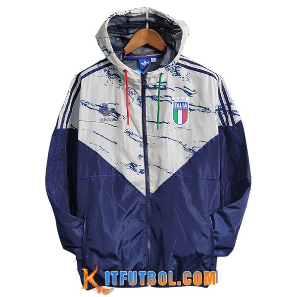 Rompevientos Italia Blanco/Azul 2023/2024