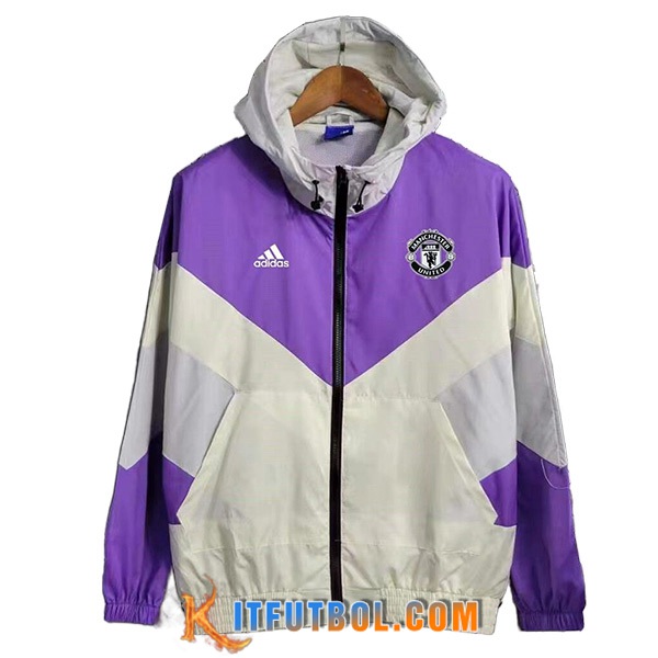 Rompevientos Manchester United Violeta/Gris 2023/2024