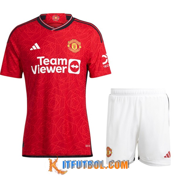 Camisetas Futbol Manchester United Primera + Cortos 2023/2024