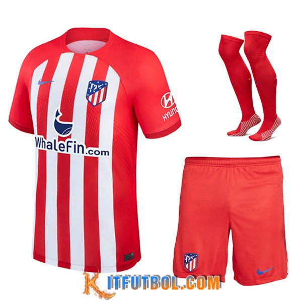 Camisetas Futbol Atletico Madrid Primera (Cortos + Calcetines) 2023/2024