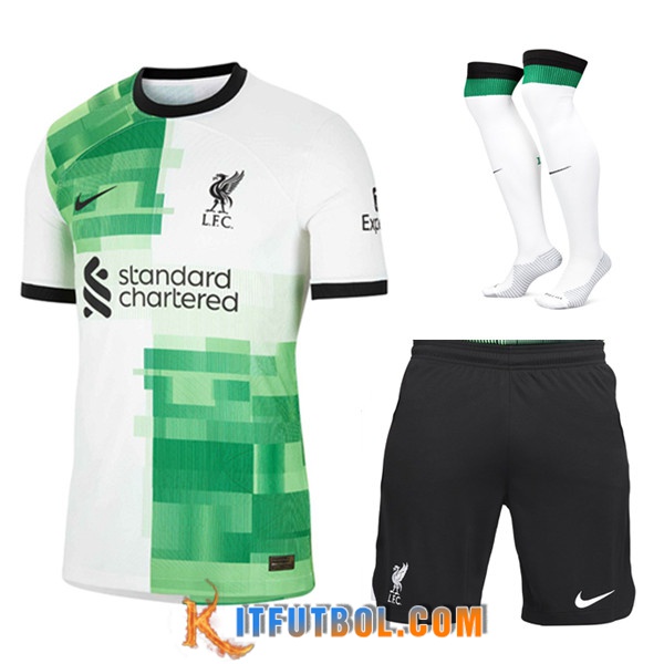 Camisetas Futbol FC Liverpool Segunda (Cortos + Calcetines) 2023/2024