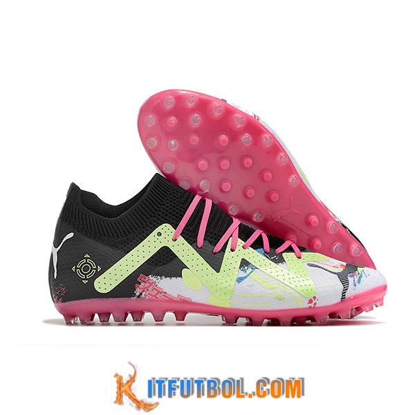 PUMA Botas De Fútbol Puma Future Ultimate AG Negro/Blanco