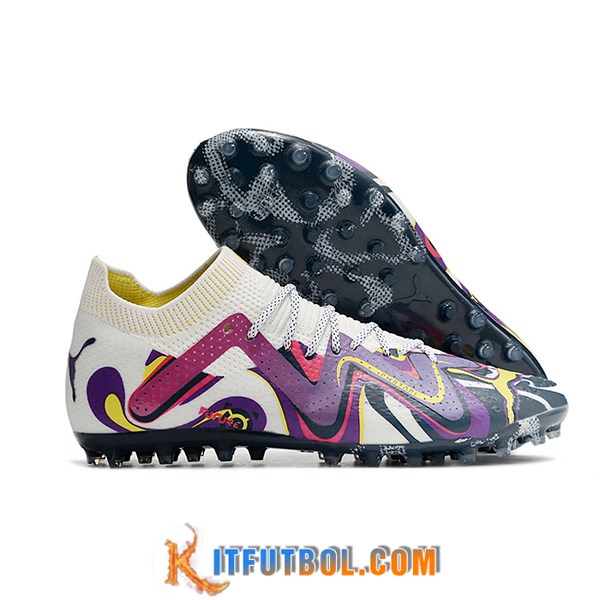 PUMA Botas De Fútbol Puma Future Ultimate AG Blanco/Violeta