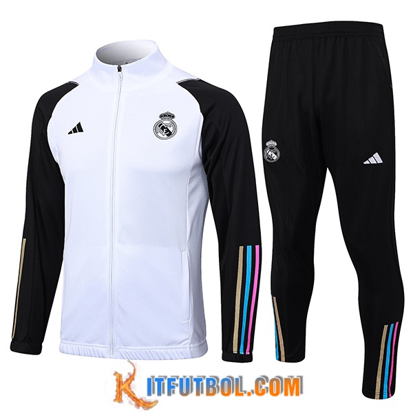 Chandal Equipos De Futbol - Chaqueta Real Madrid Blanco 2023/2024