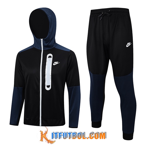 Chaqueta Con Capucha Chandal Rompevientos Chaqueta Nike Negro 2023/2024
