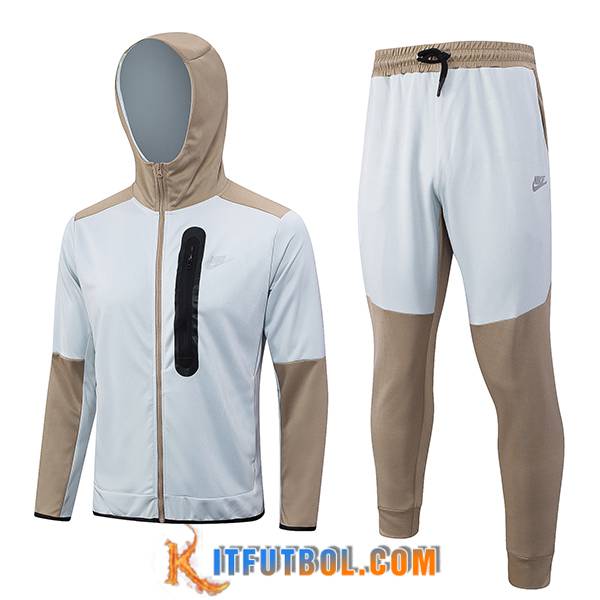 Chaqueta Con Capucha Chandal Rompevientos Chaqueta Nike Gris Oscuro 2023/2024
