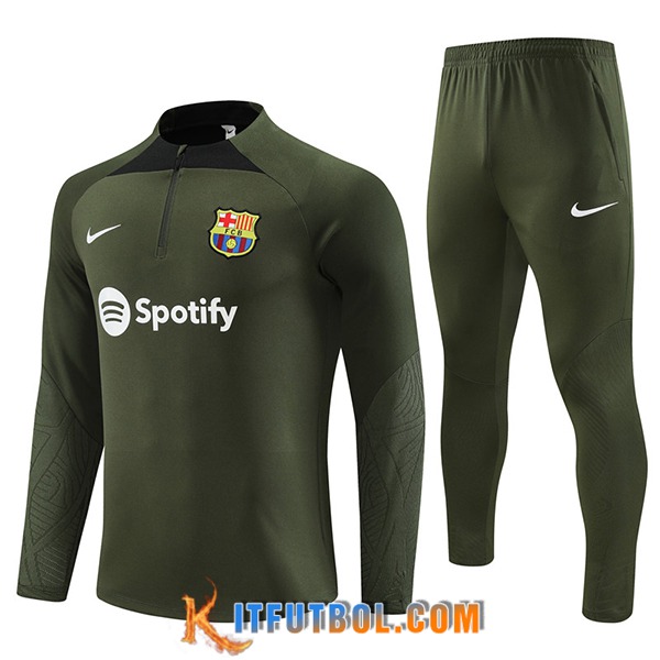 Chandal Equipos De Futbol FC Barcellona Verde 2023/2024 -05