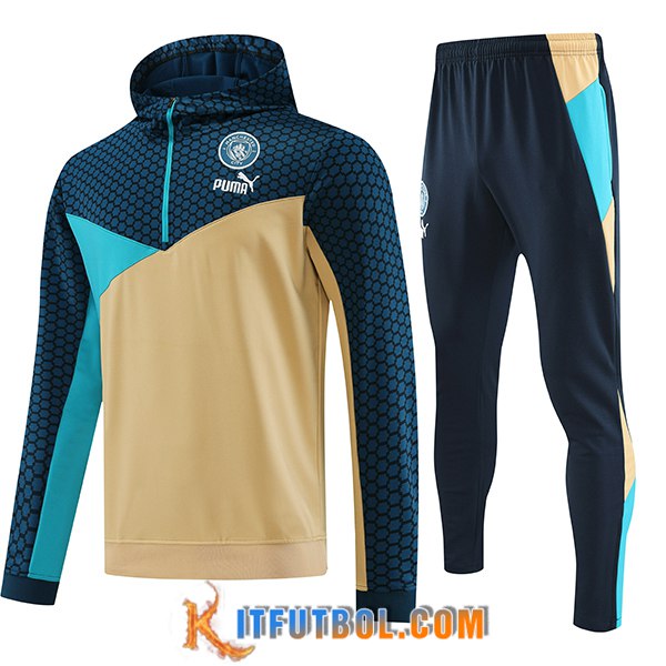 Chaqueta Con Capucha Chandal Manchester City Marrón 2023/2024