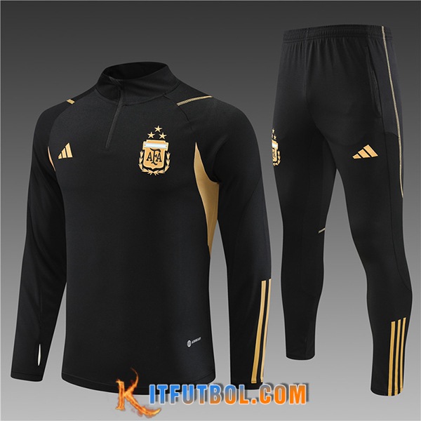 Chandal Equipos De Futbol Argentina Ninos Negro 2023/2024