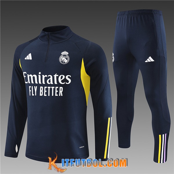 Chandal Equipos De Futbol Real Madrid Ninos Azul marino 2023/2024