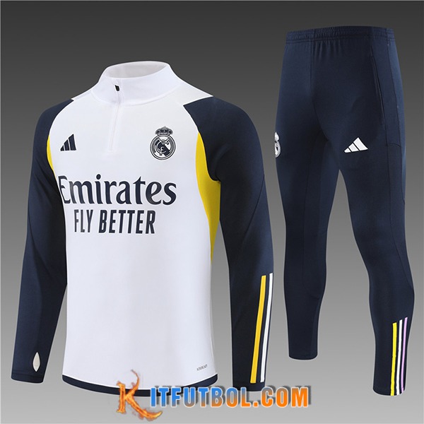Chandal Equipos De Futbol Real Madrid Ninos Blanco 2023/2024