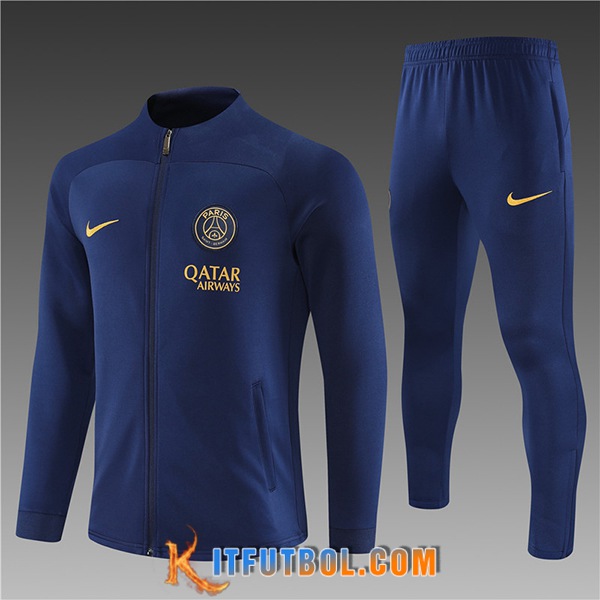 Chandal Equipos De Futbol - Chaqueta PSG Ninos Azul marino 2023/2024