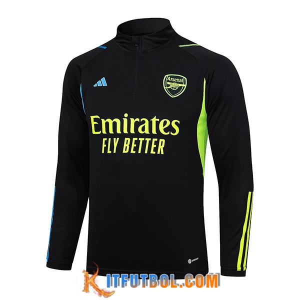 Sudadera De Entrenamiento Arsenal Negro 2023/2024 -02
