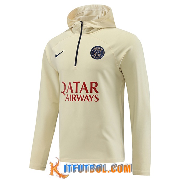 Sudadera De Entrenamiento Capucha PSG Blanco 2023/2024